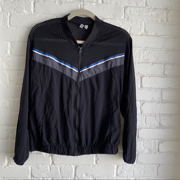Zella Black Zip Up light Athletic Jacket Large - Picture 1 of 8